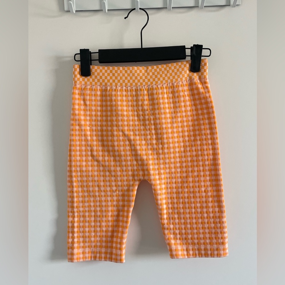 Orange Gingham Zara Bra and Leggings Set Size XS/S - Picture 3 of 3